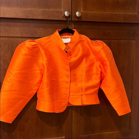DESTREE Orange Cropped Jacket - Picture 1 of 4